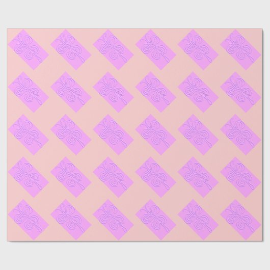 Papier Cadeau Papillon "Arc-en-ciel" violet (Plat)