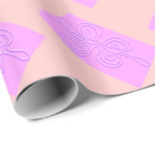 Papier Cadeau Papillon "Arc-en-ciel" violet (Coin rond)