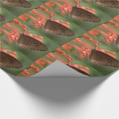 Papier Cadeau Papillon aux couleurs d'automne (Coin)