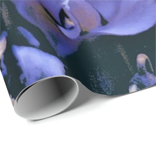 Papier Cadeau Papillon bleu (Coin rond)