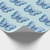 Papier Cadeau Papillon bleu (Coin)