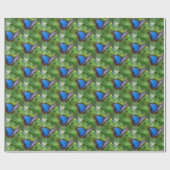 Papier Cadeau Papillon bleu (Plat)