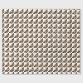 Papier Cadeau Papillon brodé (Plat)
