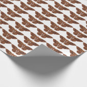 Papier Cadeau Papillon Brown vintage (Coin)