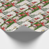 Papier Cadeau Papillon Chien Noël (Coin)