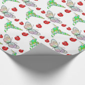 Papier Cadeau Papillon, colibri et Motif de coccinelle (Coin)