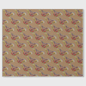 Papier Cadeau Papillon coloré ARt (Plat)