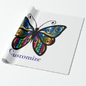 Papier Cadeau Papillon Coloré Thunder_Cove (Déroulé)