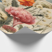 Papier Cadeau Papillon de fleur sauvage (Coin)