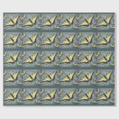 Papier Cadeau Papillon de queue de tigre (Plat)