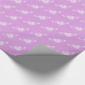 Papier Cadeau Papillon déco stylisé - orchidée légère (Coin)