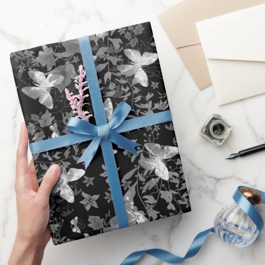 Papier Cadeau Papillon d'or (Cadeaux)