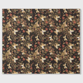 Papier Cadeau Papillon d'or (Plat)