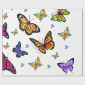 papier cadeau papillon emballage (Plat)