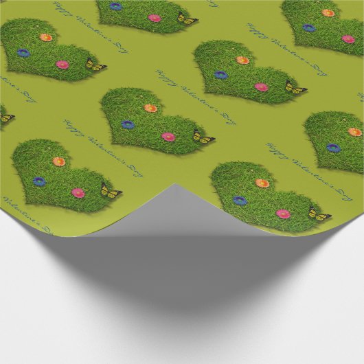 Papier Cadeau Papillon en forme de coeur (Coin)