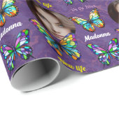 Papier Cadeau Papillon en verre tendu (Coin rond)