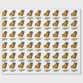 Papier Cadeau Papillon et chenille (Plat)