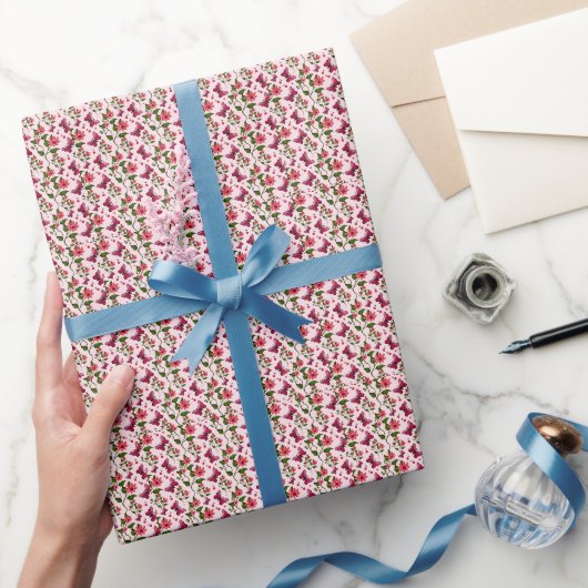 Papier Cadeau Papillon Floral Midnight Bloom (Cadeaux)