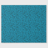 Papier Cadeau Papillon Floral Moderne Bleu Naturel Luxe (Plat)