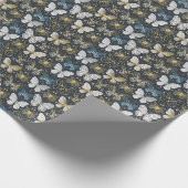 Papier Cadeau Papillon Gold Navy (Coin)