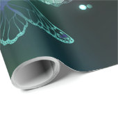 Papier Cadeau Papillon lumineux et papillons de nuit (Coin rond)