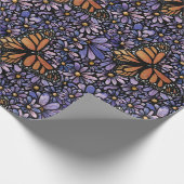 Papier Cadeau Papillon monarque (Coin)