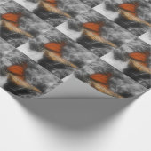 Papier Cadeau Papillon Monarque En Nature Noire Et Blanche (Coin)