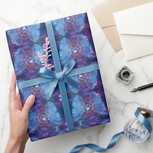Papier Cadeau Papillon morpho / Galaxie Mandala (Cadeaux)