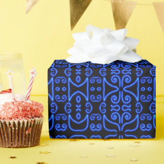 Papier Cadeau Papillon néon