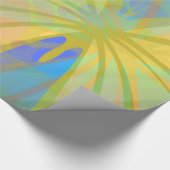 Papier Cadeau Papillon Or Chic Bleu Peach (Coin)