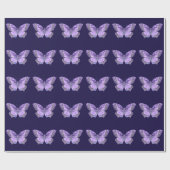 Papier Cadeau Papillon pourpre (Plat)
