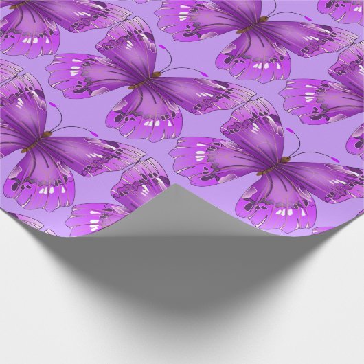 Papier Cadeau Papillon pourpre (Coin)