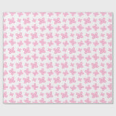 Papier Cadeau Papillon rose doux (Plat)