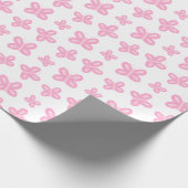 Papier Cadeau Papillon rose doux (Coin)