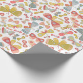 Papier Cadeau Papillon rose vert (Coin)
