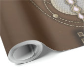 Papier Cadeau Papillon stylisé (Coin rond)