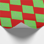 Papier Cadeau Papillon vert "rouge" (Coin)