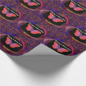 Papier Cadeau Papillon violet orange Avoir un beau Art de jour I (Coin)