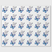 Papier Cadeau Papillons (Plat)