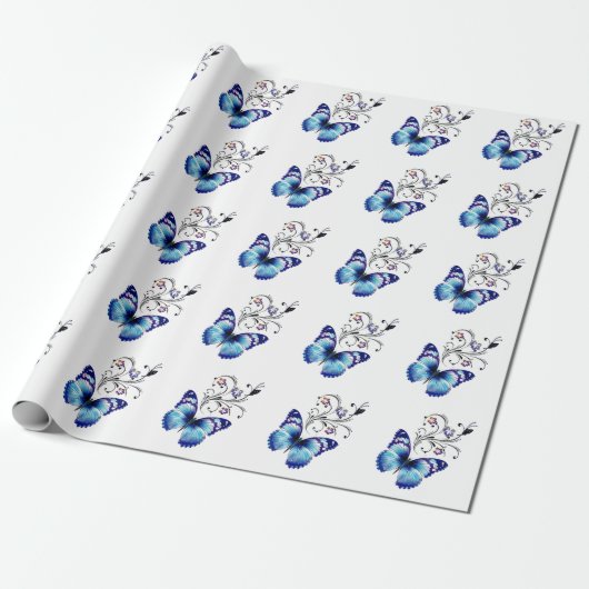 Papier Cadeau Papillons (Déroulé)