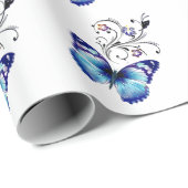 Papier Cadeau Papillons (Coin rond)