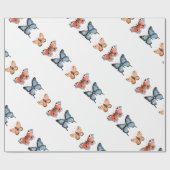 Papier Cadeau Papillons (Plat)