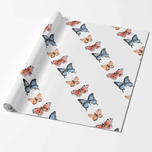 Papier Cadeau Papillons (Déroulé)