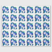 Papier Cadeau Papillons (Plat)