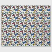 Papier Cadeau Papillons (Plat)