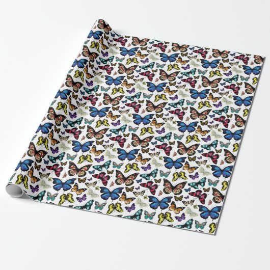 Papier Cadeau Papillons (Déroulé)