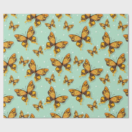 Papier Cadeau Papillons (Plat)