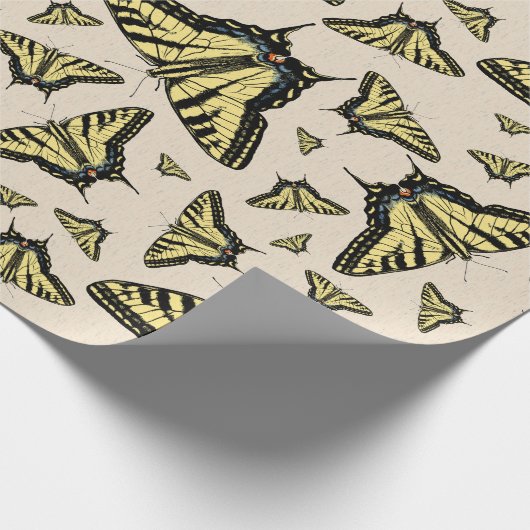 Papier Cadeau Papillons à queue jaune du sud-ouest partout (Coin)