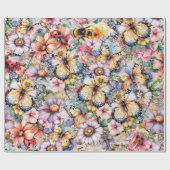 Papier Cadeau Papillons, abeilles, libellules Ladybugs (Plat)