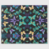 Papier Cadeau Papillons colorés (Plat)